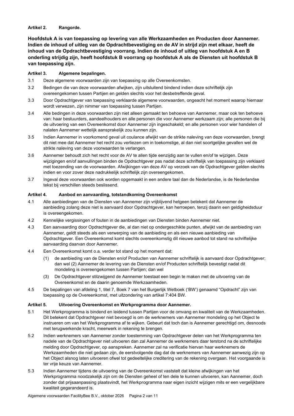 Algemene voorwaarden — pagina 2