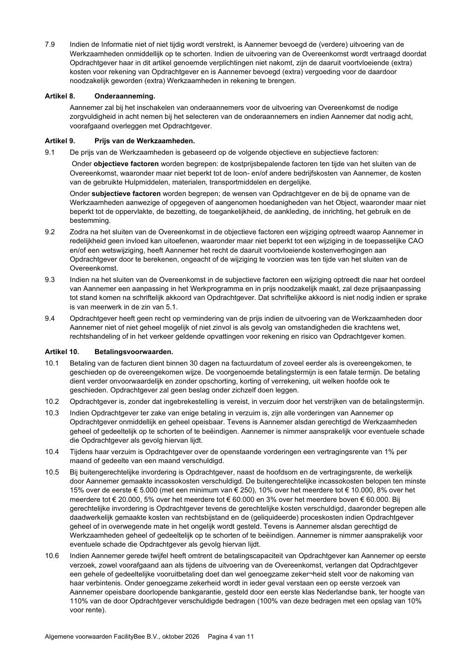 Algemene voorwaarden — pagina 4