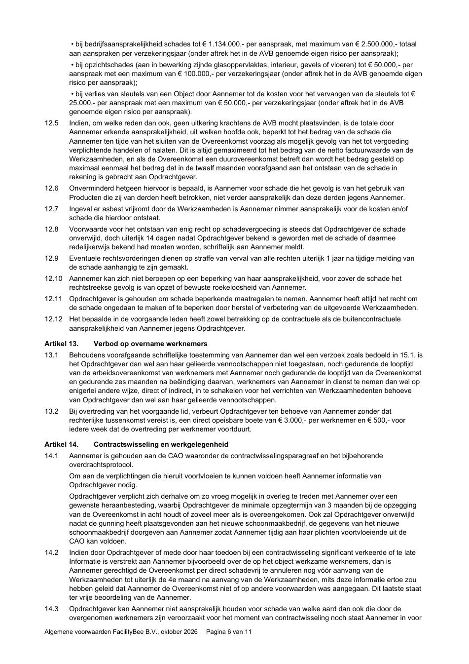 Algemene voorwaarden — pagina 6