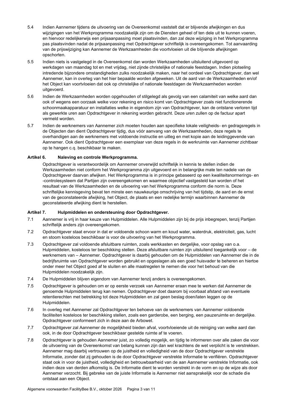 Algemene voorwaarden — pagina 3
